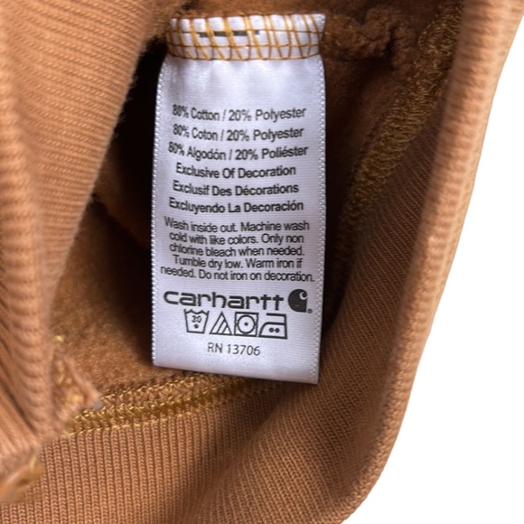 Carhartt kids zippered hoodie size 6 - Picture 8 of 11